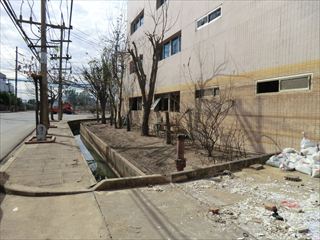 The 1st floor was completely flooded.